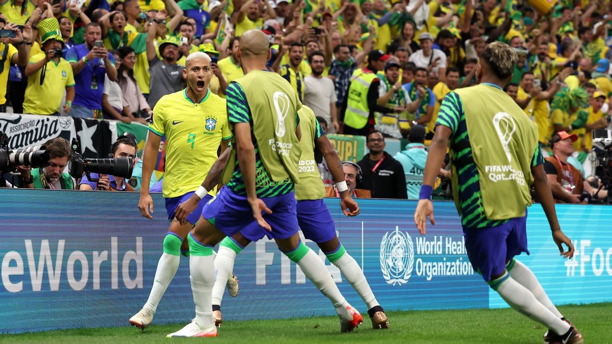 Piala Dunia 2022, Brasil Vs Serbia: Diwarnai Gol Salto Richarlison, Tim Samba Pukul Orlovi 2-0