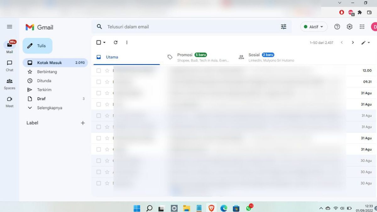 Gmailインターフェイスをよりクリーンで新鮮なバージョンに変更する方法