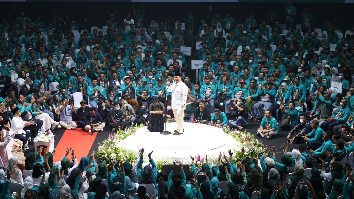PKB干部普拉博沃·苏比安托（Prabowo Subianto）被总统大喊大叫：轻松声明，重要的是我们赢了
