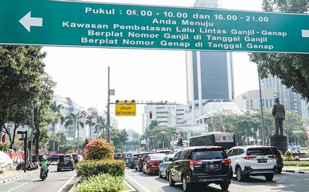 Hari Pertama PSBB, Kondisi Lalu Lintas Jakarta Masih Ramai