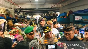 Kapolresta-Forkompinda Denpasar Sidak Harga Sembako di Pasar Badung