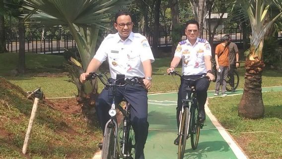 Anies Jajal Bike Line In Semanggi Park Financing From KLB PT Sampoerna Land