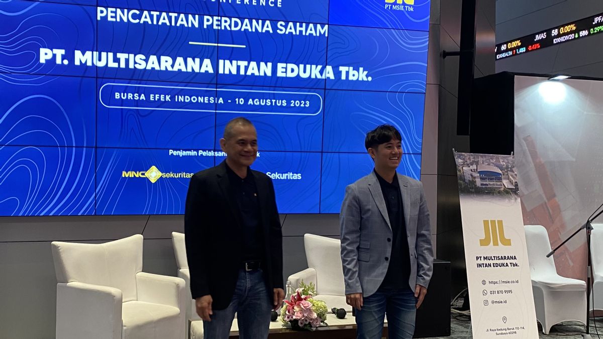 Multisarana Intan Eduka Resmi Melantai di BEI, Gandeng MNC Sekuritas & KB Valbury sebagai Penjamin Pelaksana Emisi Efek