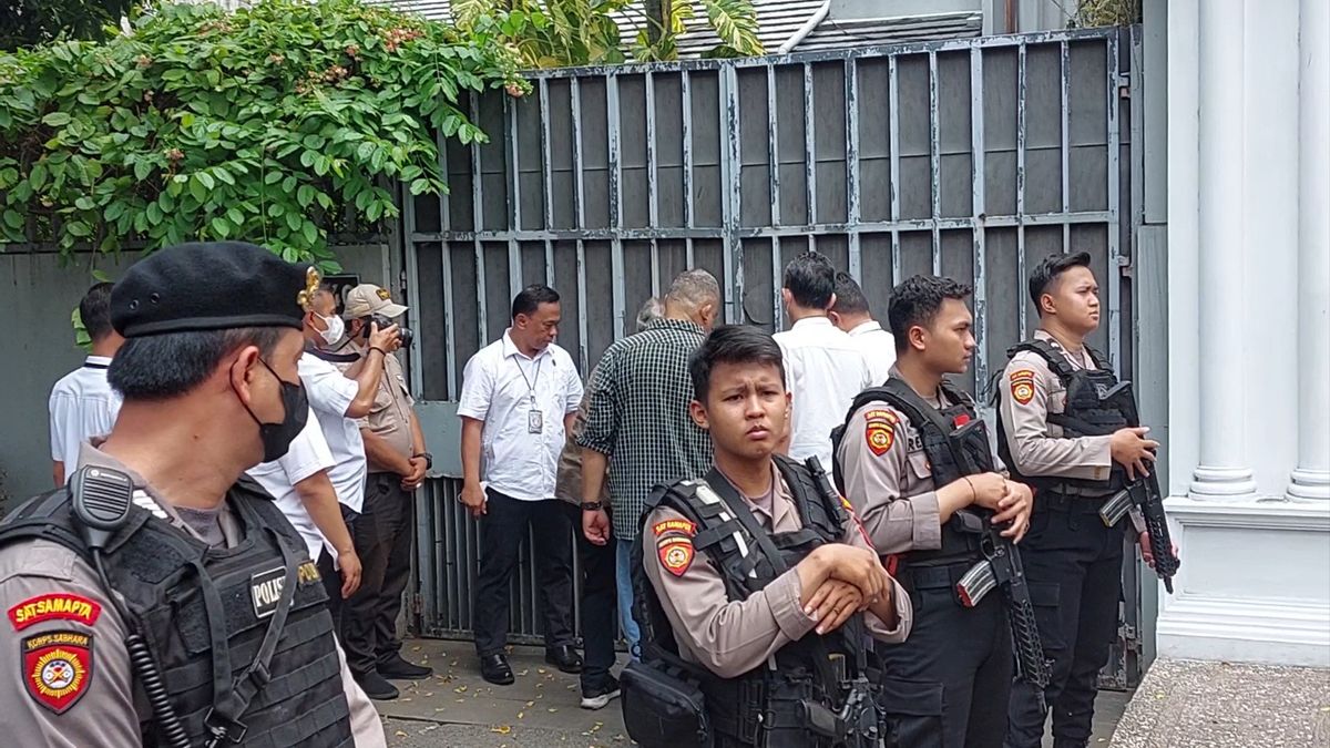 Fully Armed Police Escort The Search Of Firli Bahuri's House In Kertanegara