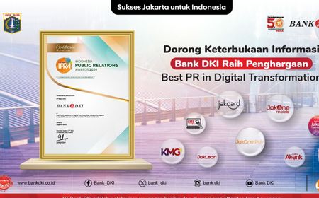 Dorong Keterbukaan Informasi, Bank DKI Raih Penghargaan Best PR in Digital Transformation