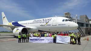 Pesawat Transnusa Uji Operasional dari Cengkareng Soekarno-Hatta Menuju YIA Kulon Progo