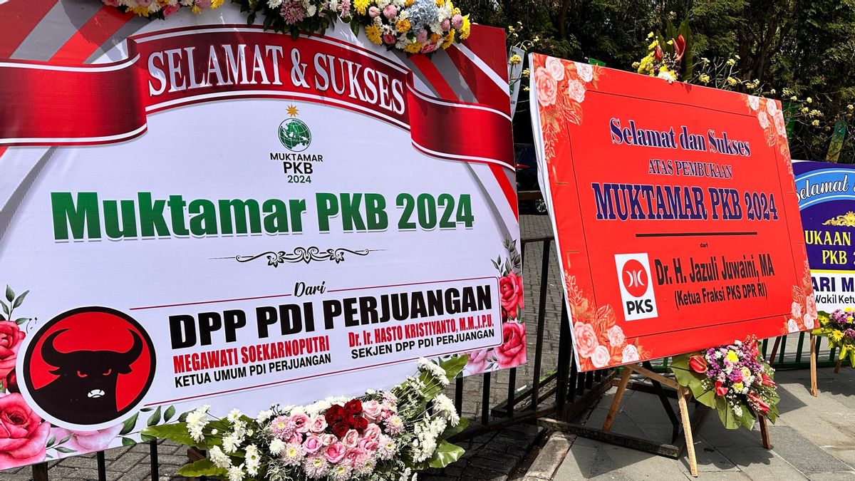 Muktamar PKB di Bali Diramaikan Karangan Bunga dari Megawati hingga Surya Paloh