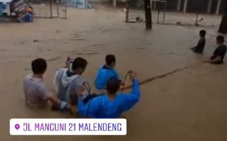 Manado Banjir Hari Ini, Begini Penampakan Tingginya Air di Malendeng