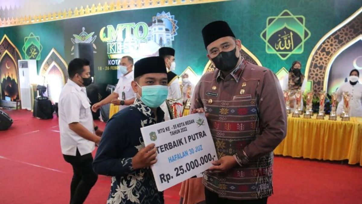 Wali Kota Medan Bobby Nasution Hadiahi Pemenang MTQ Masuk Perguruan Tinggi Tanpa Tes