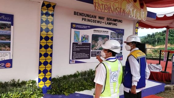 Ditinjau Wapres Ma'ruf Amin, PTPP Kebut Pembangunan Bendungan Way Sekampung