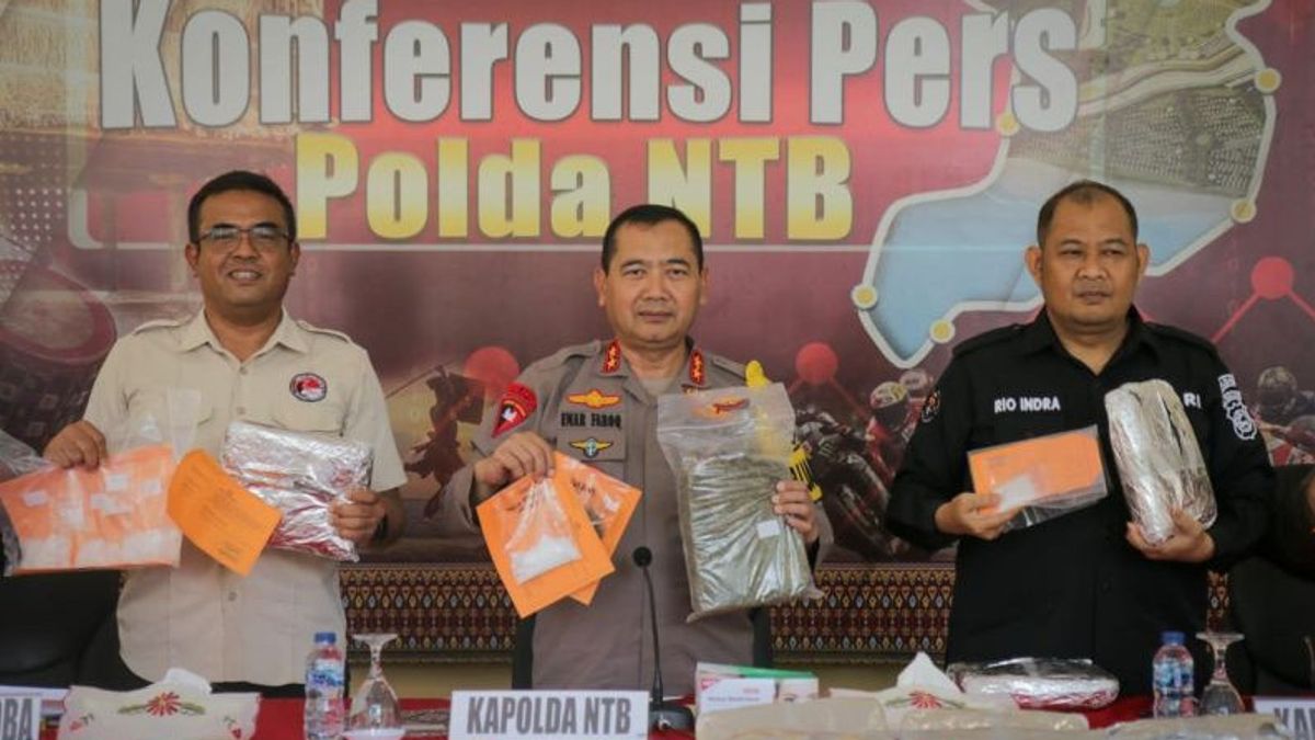 2 Bulan, 42 Tersangka dari 30 Kasus Narkotika Ditangkap di NTB