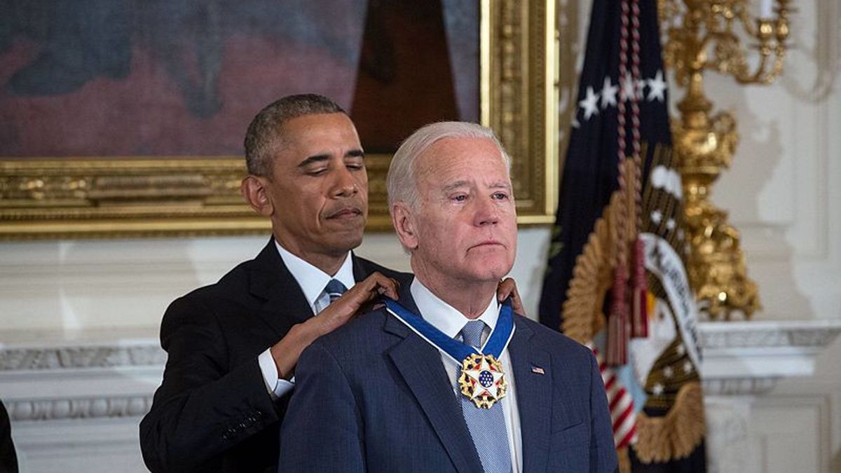 US Vice President Joe Biden Receives Medal Of Freedom Award In Today's Memory, January 12, 2017