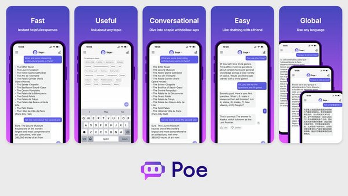 Chatbot AI Milik Quora, Poe Kini Tersedia untuk Publik! 