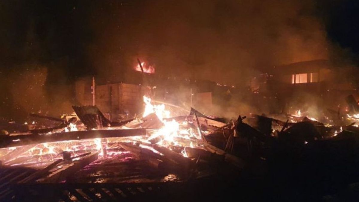 Kebakaran Hebat di Rejang Lebong, 16 Rumah Hangus Dilalap Api