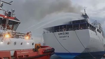 KM Umsini Fires, A Number Of Delayed Ships Deployed For Extinguishing