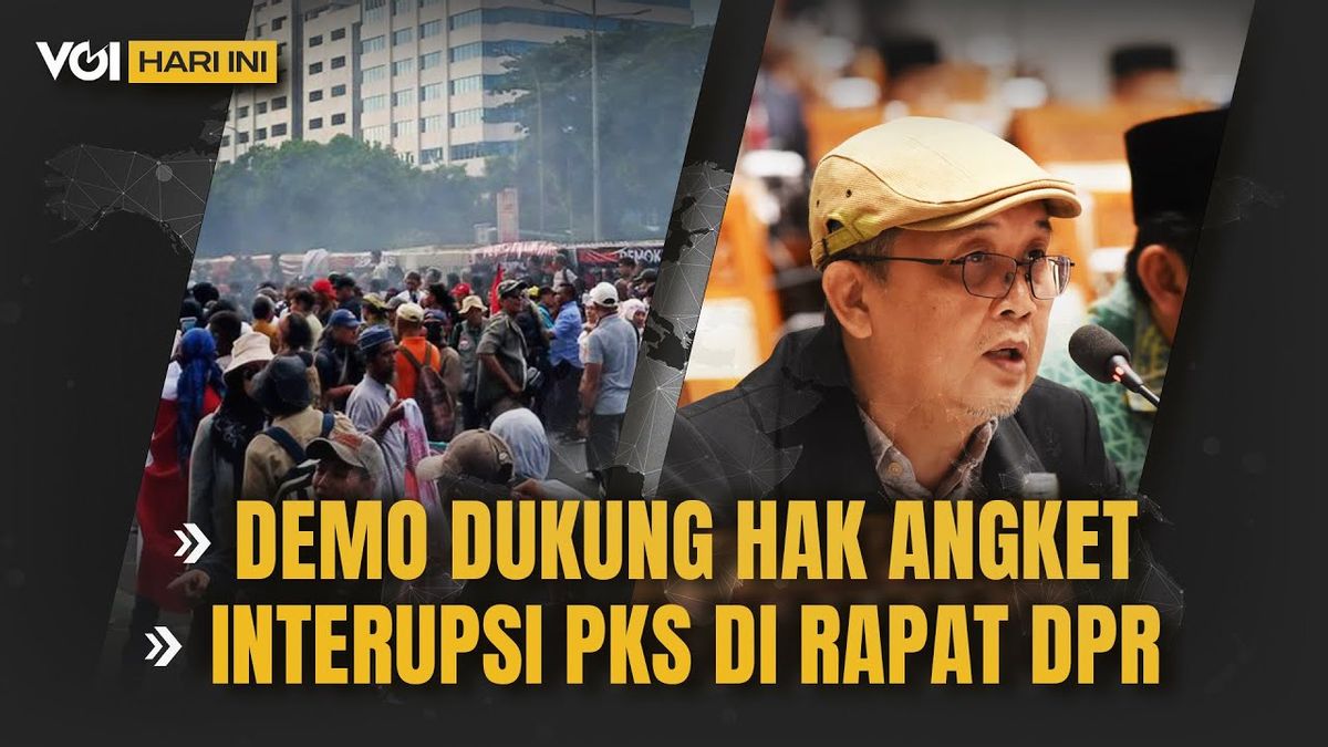 VOI Today's video: Demo Supporting Angket Rights, Pks Interruption of the DPR Meeting