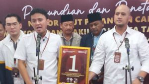 Voterie par numéro de série au KPU de la ville de Tangerang, Paslon Faldo-Fadhlin a obtenu le numéro 1