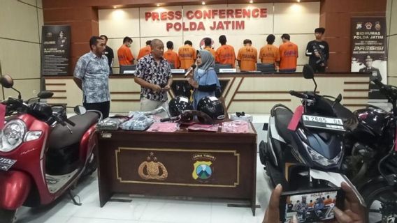 Polda Jatim Tangkap 9 Pelaku Curanmor yang Beraksi di 23 Lokasi
