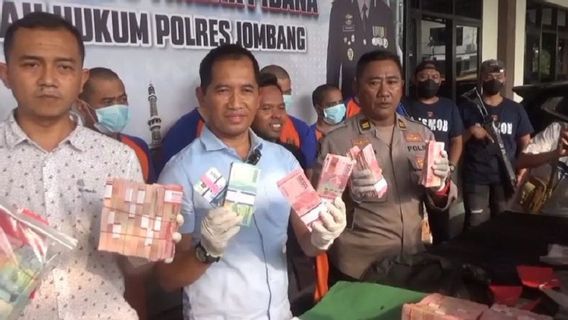 Polres Jombang Tangkap Pengedar Uang Palsu Senilai Rp1 Miliar