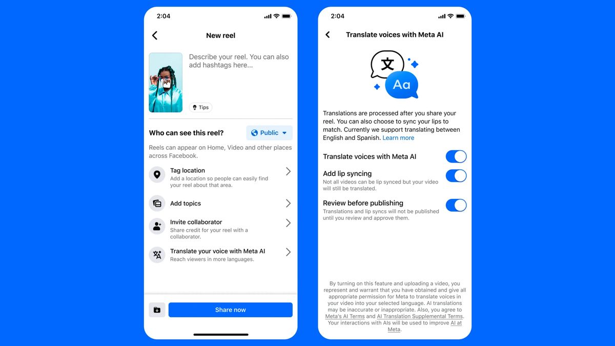 Meta Perluas Fitur AI Translations ke Pengguna Facebook dan Instagram