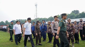 Surveillance conjointe de la préparation du personnel, le Conseil d’espoirs grand dans la ville de Bogor est sûre et nu.
