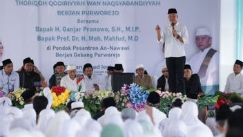 在Ponpes Purworejo,Ganjar承诺为宗教教师密集提供4万亿印尼盾的预算