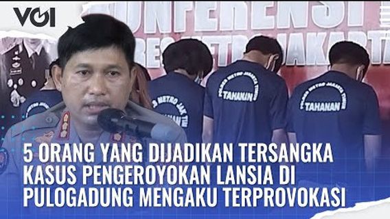 VIDEO: Polisi Tetapkan Lima Tersangka Pengeroyokan Lansia di Pulogadung