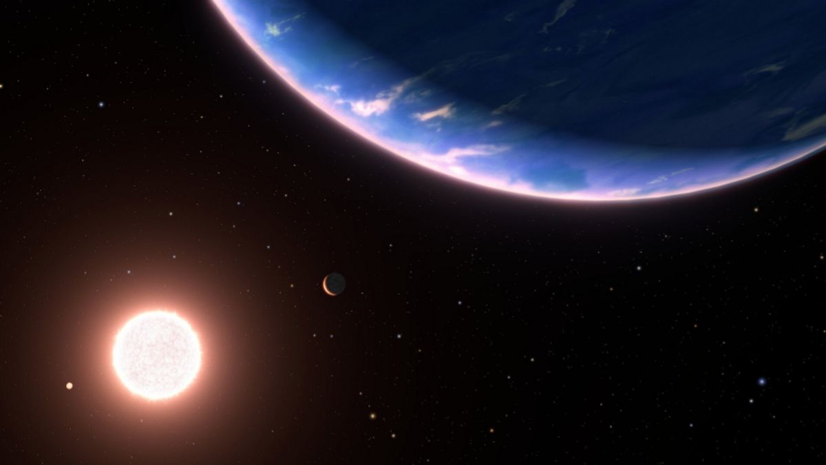 تلسكوب هابل يجد بخار الماء في أصغر غلاف جوي خارج الكوكب