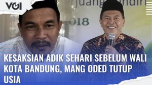  VIDEO: Penuturan Adik Sehari Sebelum Wali Kota Bandung Mang Oded Tutup Usia