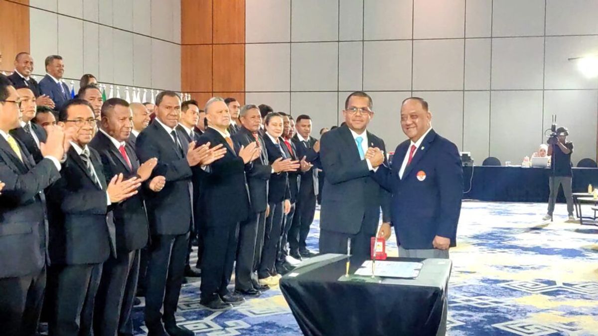 Lantik Melki Laka Lena Jadi Ketum KONI NTT, Marciano Norman Targetkan Fokus Cabor Olimpiade di PON 2028