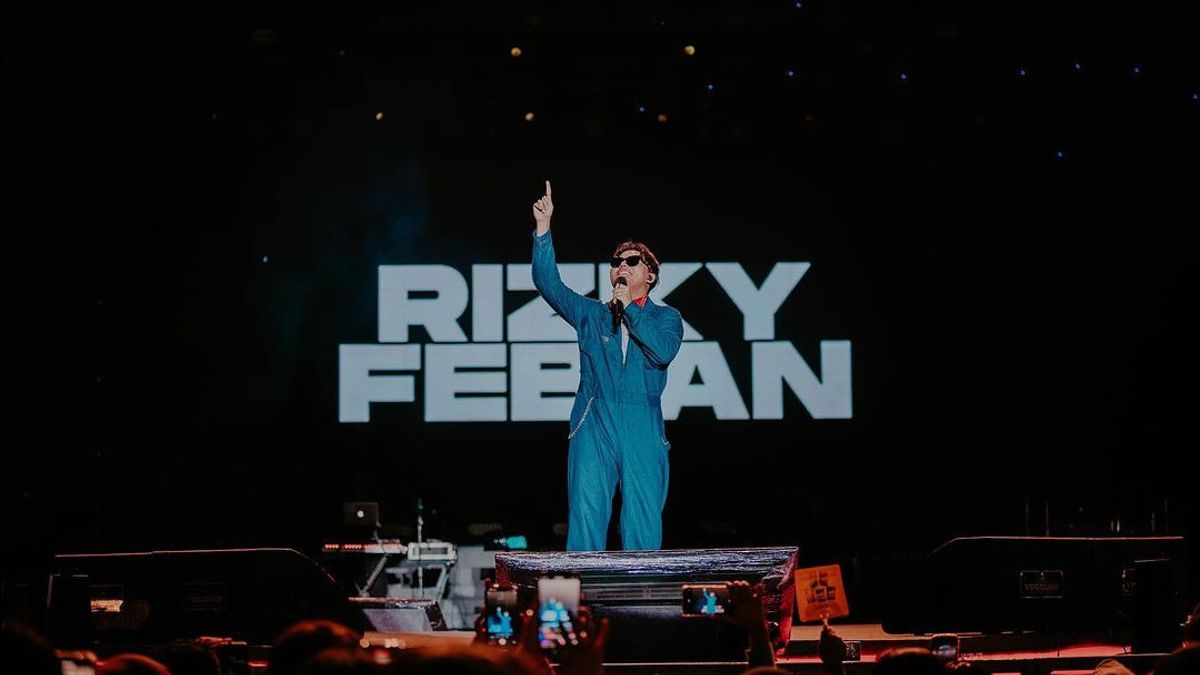 Rizky Febian And His New Performance While Performing At Jakarta Fair 2024