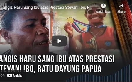 VIDEO: Tangis Haru Sang Ibu atas Prestasi Stevani Ibo, Ratu Dayung Papua