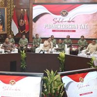 Menhan Bahas Program Pertahanan Bersama Para Purnawirawan TNI