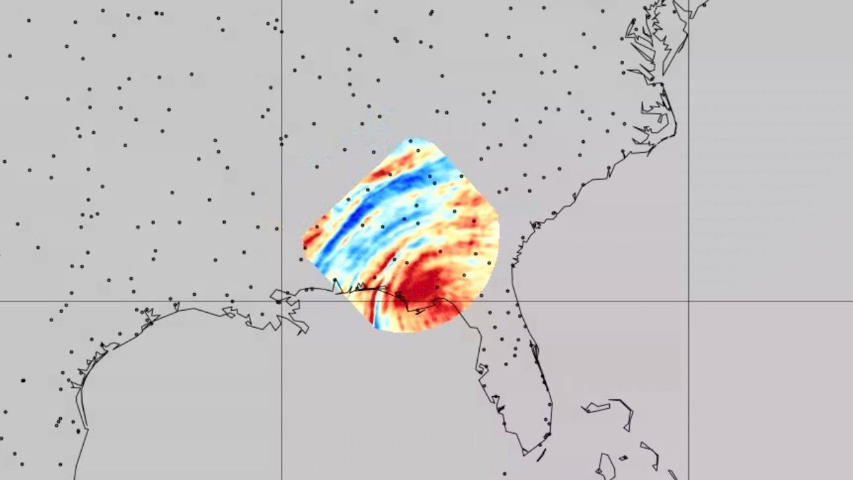 Instruments Awes de la NASA partagent des images de vagues graviténelles de la tempête Helene