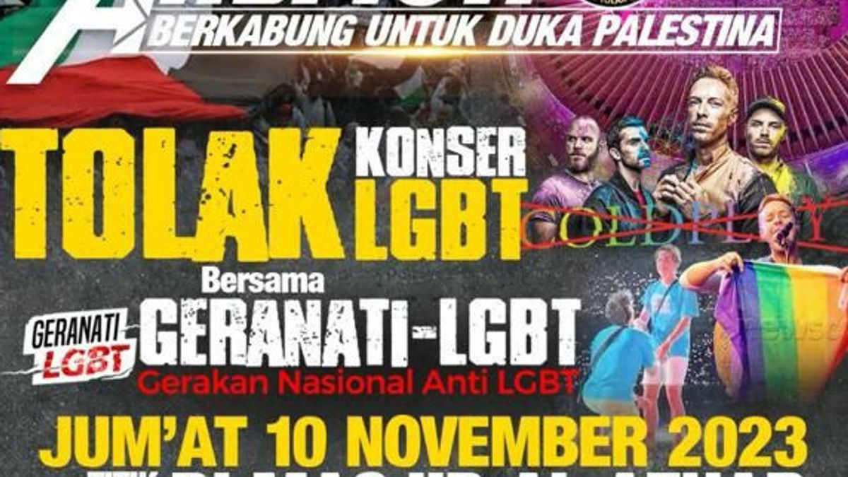 This Is The Reason For Grenade LGBT Geruduk The Office Of The Coordinating Minister For Political, Legal And Security Affairs Regarding The Rejection Of Coldplay Concerts In Jakarta