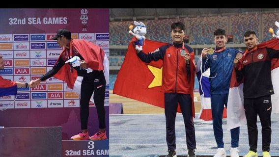 KSAL Praises The Achievement Of 2 Soldiers Donating Medals At The 2023 SEA Games