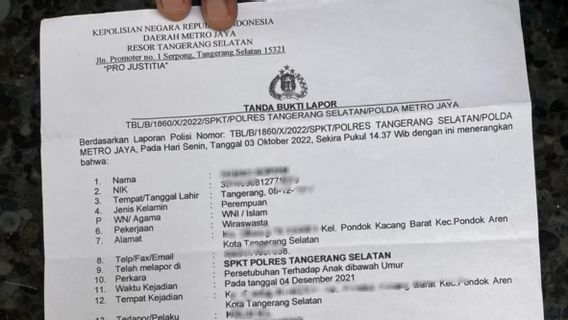 L’affaire de viol d’enfants à Tangsel Mangkrak, une victime naturelle de troubles mentaux, son bébé décédé