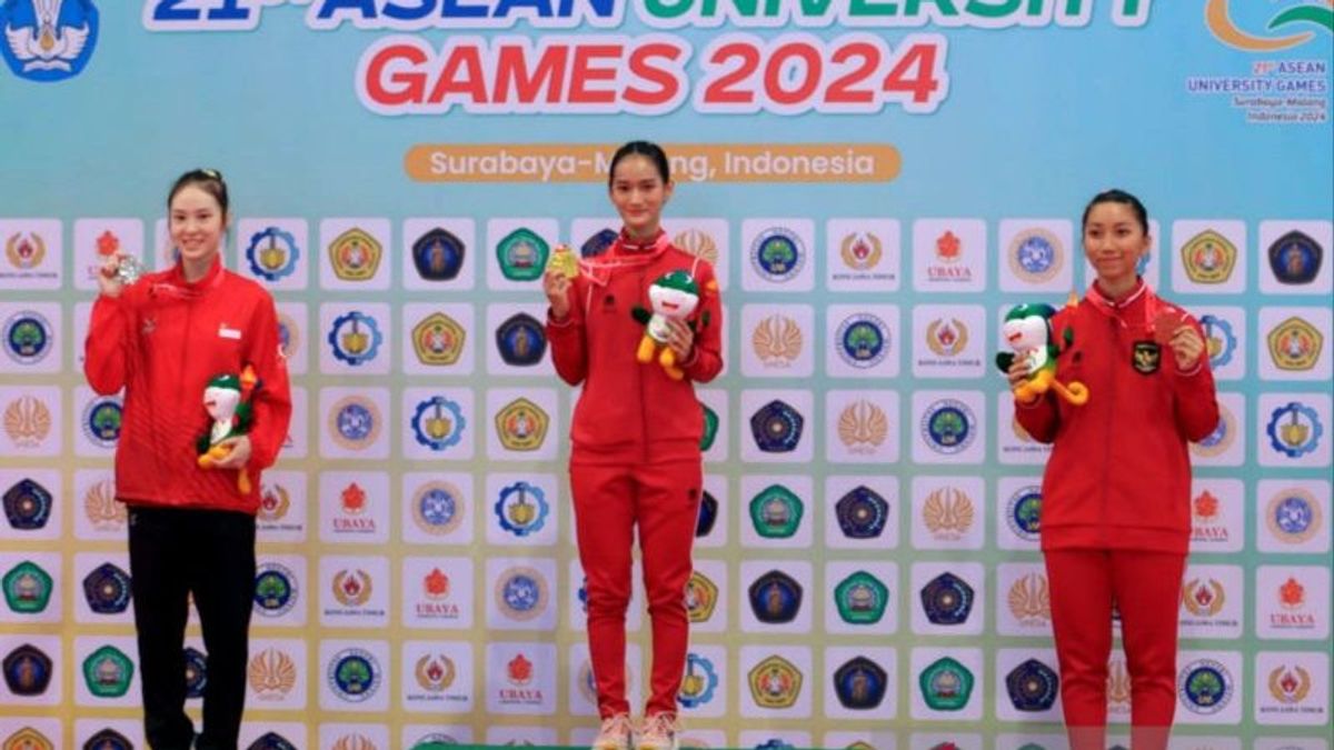 ASEAN大学競技大会2024でインドネシアの武術選手が金メダルを獲得!