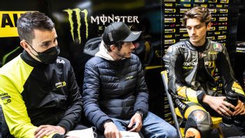 The Impression Of The Mooney VR46 Racing Team Racing Team With The Presence Of Valentino Rossi At The Portuguese MotoGP