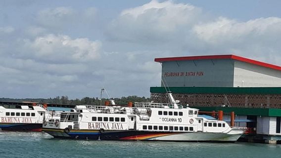 丹戎槟榔-巴淡岛航线上的8艘快艇，为开斋节返乡服务