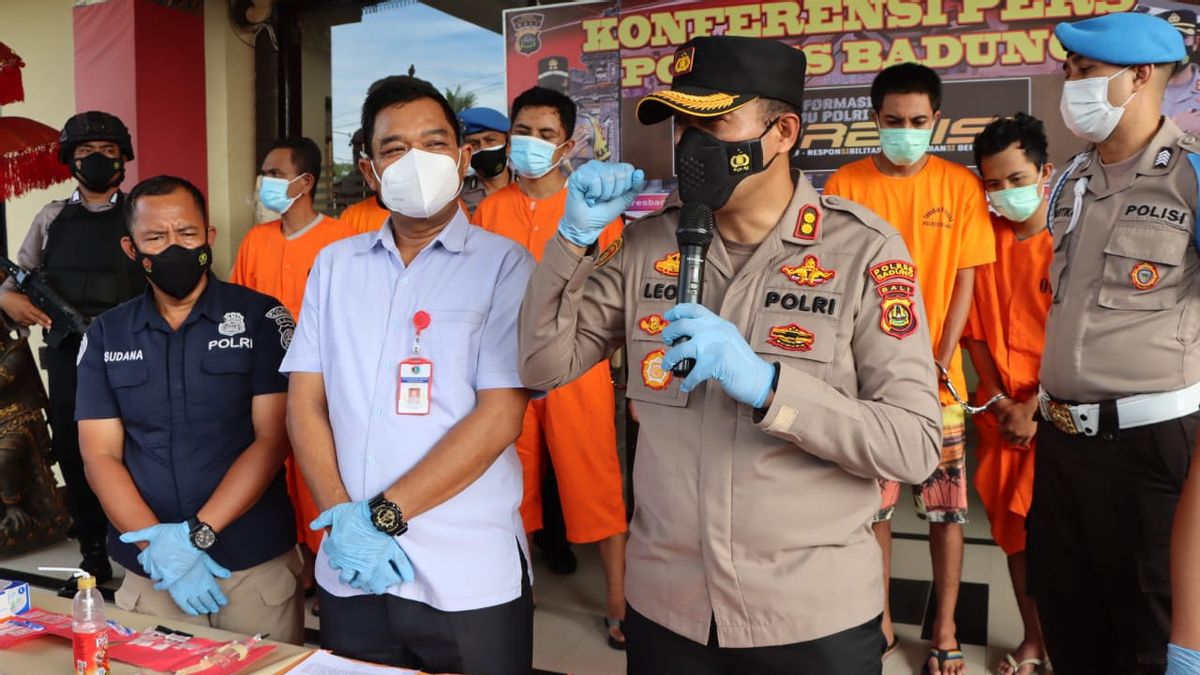القبض على تاجر مخدرات في بالي من قبل الشرطة، سابو وورث Rp1 مليار ضبطت