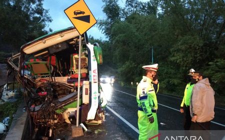 Kecelakaan Bus Pariwisata di Bantul Yogyakarta Tewaskan 13 Penumpang, 47 Lainnya Luka-Luka