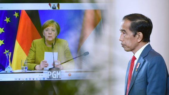 アンジェラ・メルケル大統領との会談、ジョコウィ大統領、ミャンマーに対するドイツ特別工業地帯について議論