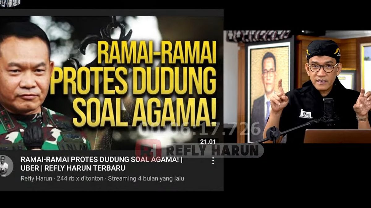 Rizieq Shihab-Bahar Critical Figure Of Jokowi, Rafly Harun Asks Army Chief Of Staff To Dudung No Need To Baper, Cawe-Cat To Civil Politics