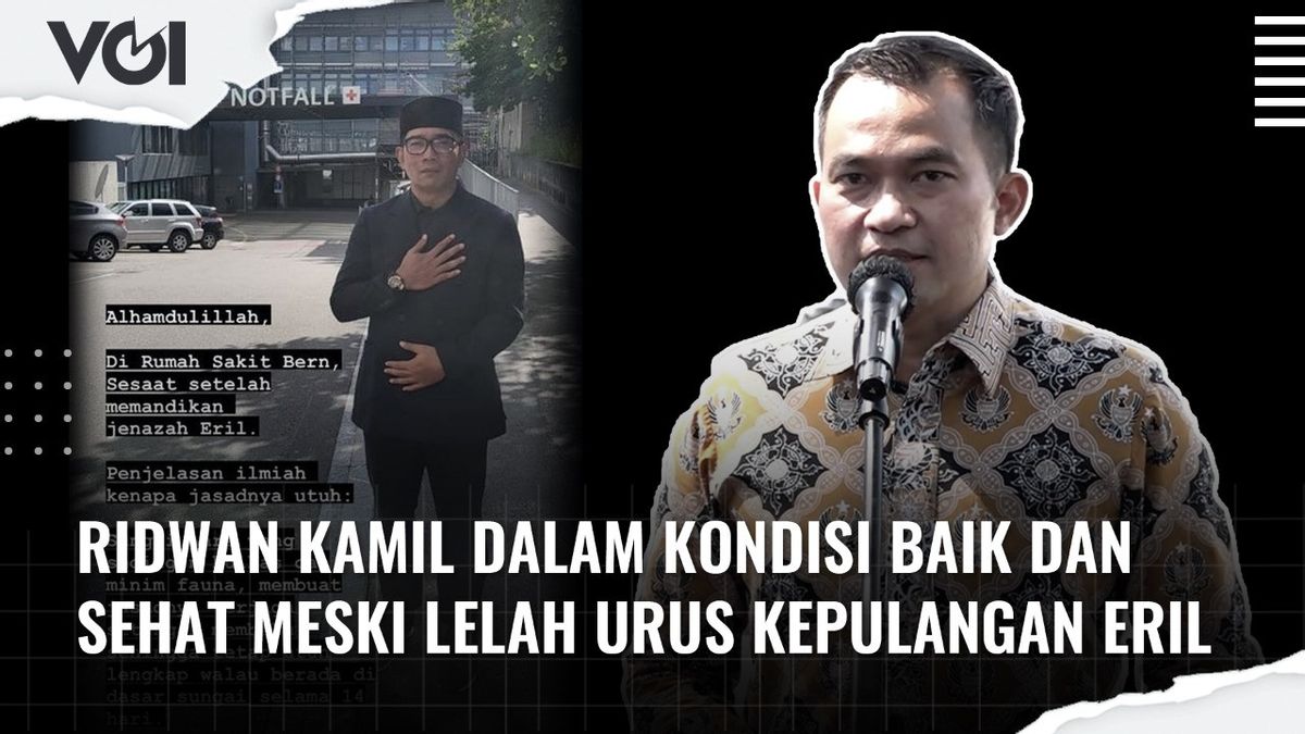 VIDEO: Ridwan Kamil dalam Kondisi Baik dan Sehat Meski Lelah Urus Kepulangan Eril