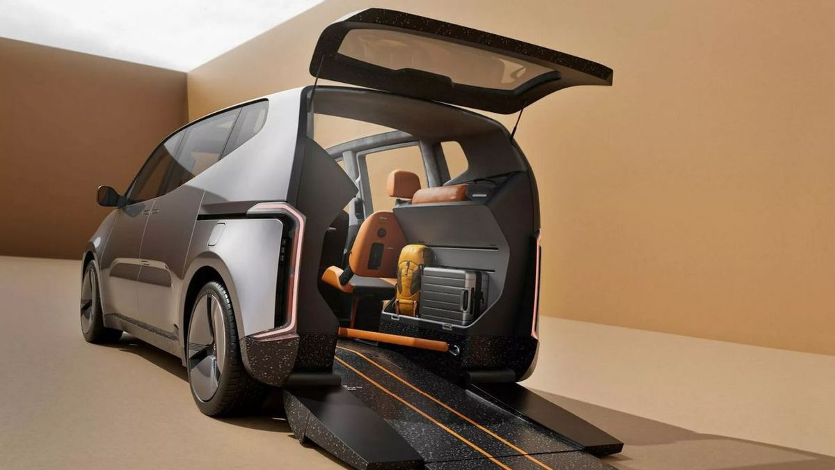 eVITA:車輪付きシートユーザーフレンドリーな未来の電動ヴァンカーのコンセプト