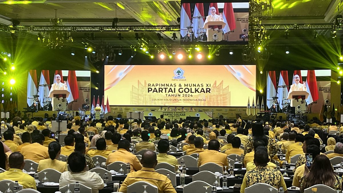 Le spectacle 'Raja Jawa' dans le discours de Munas Golkar, Bahlil: n’essayez pas de jouer, ngeri-ngeri apprécié