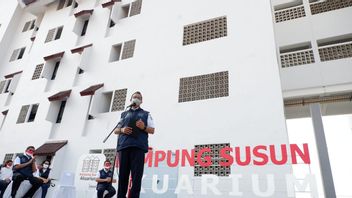 Inaugurating The Construction Of Phase 1 Of Kampung Aquarium Flats, Anies: The State Helps The Weak To Get A Decent Life