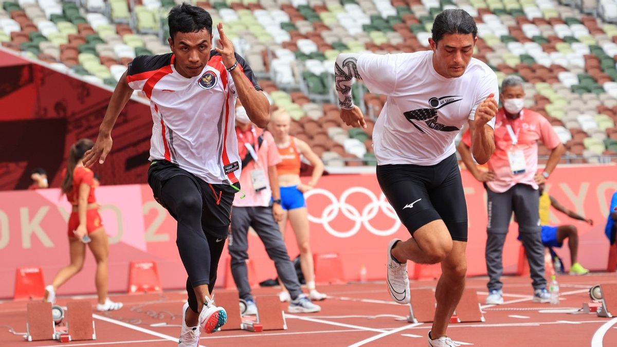 <i>Startingblock</i> di Olimpiade Tokyo Berbeda Bentuk dengan yang Digunakan di Indonesia, Zohri: Bikin Semangat, Seperti Tantangan