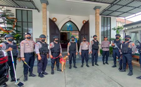 Polresta Cilacap Sterilisasi Sejumlah Gereja Jelang Natal dan Tahun Baru